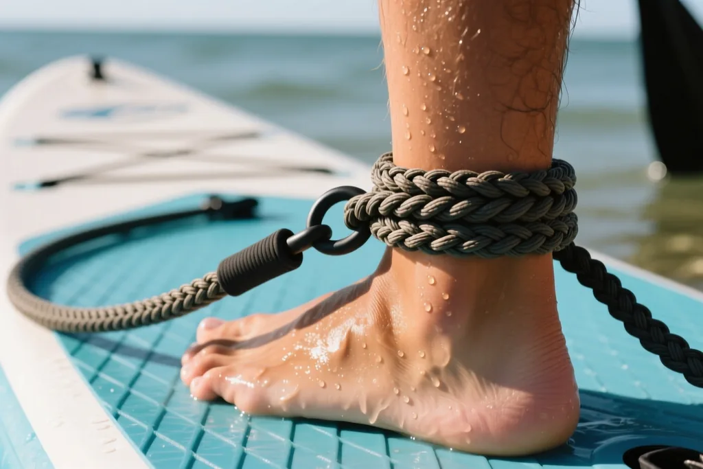 Leash na SUP: bezpečnostní šňůra a její pravidla