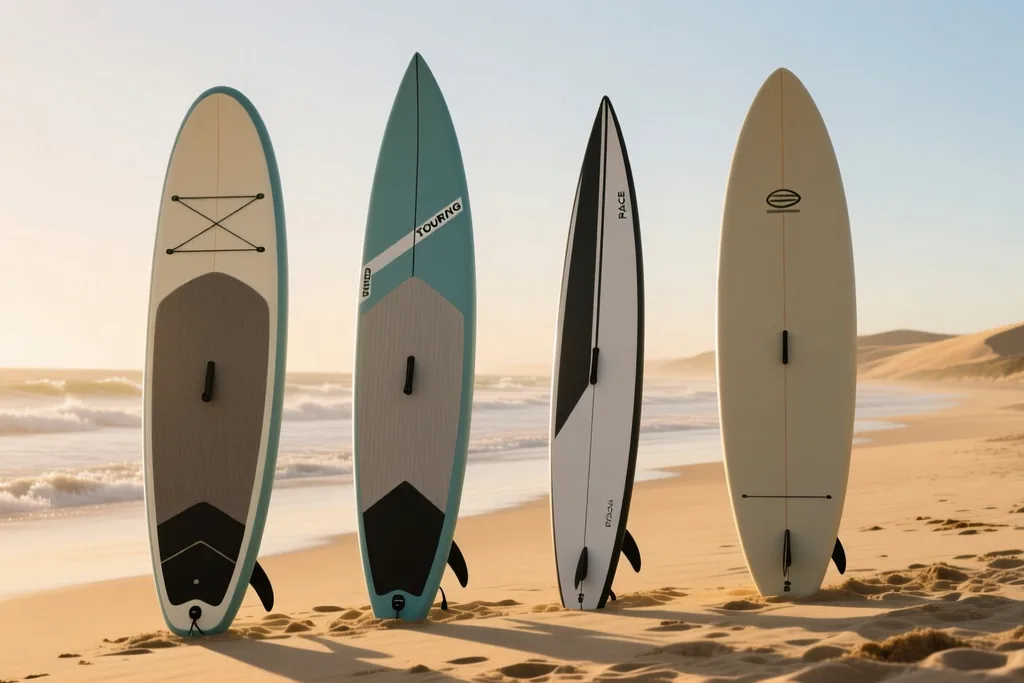 Typy paddleboardů: allround, touring, race a yoga